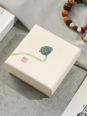 玖玖珠寶首飾禮盒手串專用收納新款中國風復古佛珠盒飾品盒項鏈盒空盒