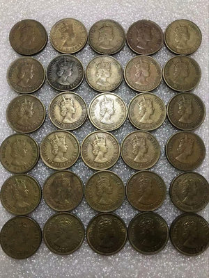 【二手】 香港伊麗莎白大一豪銅幣 1955年–1979年 全年份全版別1829 錢幣 紙幣 硬幣【經典錢幣】
