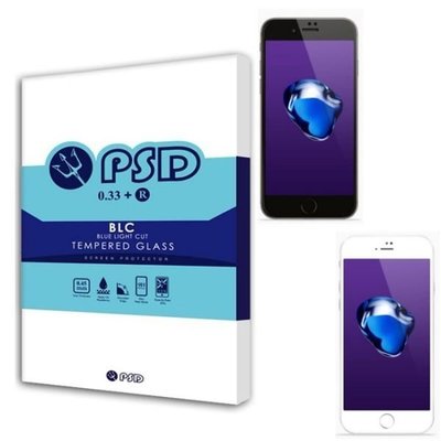 PSD iPhone 8 / 8 Plus iPhone 7 / 7Plus 滿版 BLC 抗藍光疏油疏水鋼化玻璃保護貼
