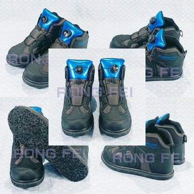 RongFei 防滑鞋+釘 運動型防滑毛氈釘鞋 外銷日本同一廠家製造  磯釣釘鞋 防滑毛氈釘鞋 菜瓜布釘鞋