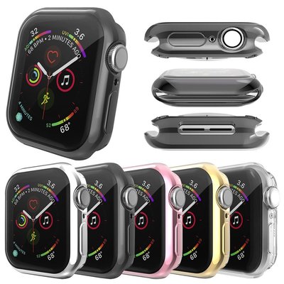 森尼3C-蘋果手表保護殼Apple Watch 6電鍍全包軟殼蘋果SE手錶保護殼 Iwatch 6/5/4保護套TPU邊框軟殼-品質保證