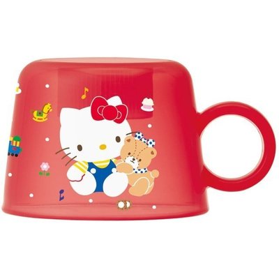 【噗嘟小舖】現貨 日本正版 Hello kitty 隨身瓶蓋杯 140ml 寶特瓶 蓋子水杯 凱蒂貓 SKATER