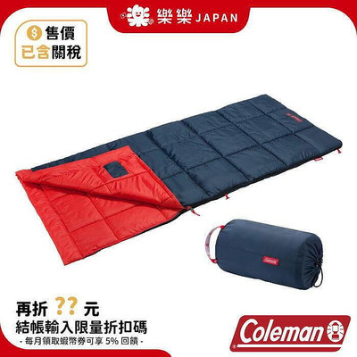 日本 Coleman 表演者III C5 橘睡袋 CM-34774 露營 5度 睡袋 登山 信封型睡袋 野營