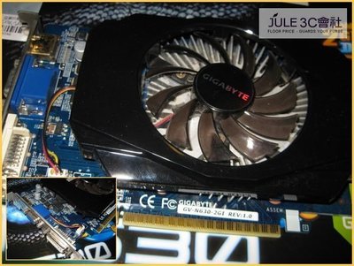 JULE 3C會社-技嘉 GV-N630-2GI GT630/DDR3/2GB/高傳真HD/第二代超耐久/大風扇/PCI-E 顯示卡