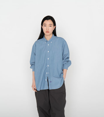 THE NORTH FACE 紫標 Button Down Chambray Field Shirt NTW3362N