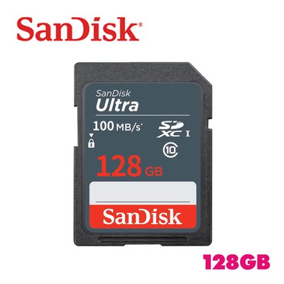 「阿秒市集」Sandisk Ultra 128G 100M SDHC C10 U1 相機 記憶卡 大卡