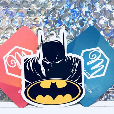 悠遊伴旅 - DC英雄系列 - 蝙蝠俠頭像logo 造型悠遊卡 一卡通 iCash2.0 禮贈品 交換禮物 生日 情人