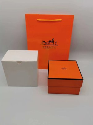 Suki~ 原版 愛馬仕 方形錶盒 手錶盒套裝 手提袋