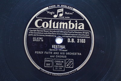percy faith《Delicado》78轉 10吋 蟲膠唱片 電木唱片