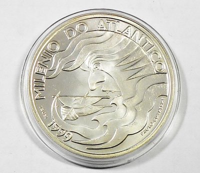 MB088 葡萄牙1999年 千年大西洋 1000 ESC銀幣