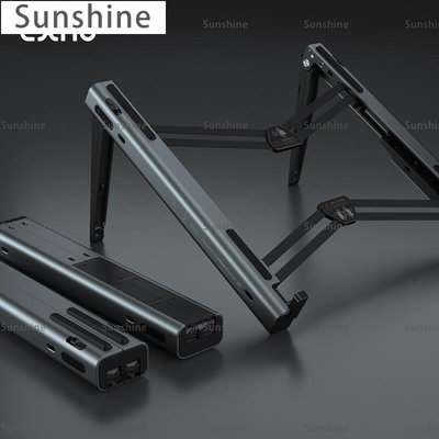 [Sunshine]桌上收納架 CXNO游戲筆電架立式支架托懸空碳纖維鋁合金蘋果增高架升降散熱顯示器16寸筆記本折疊支架桌面便攜