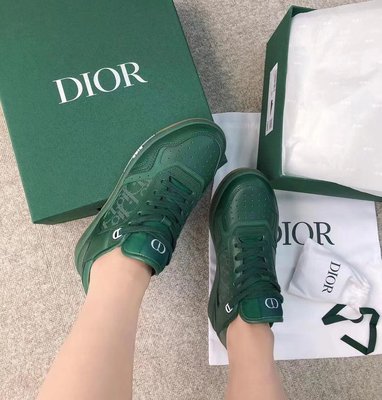 HJ國際精品館21秋冬DIOR 3SN272ZLO DIOR WORLD TOUR B27 低筒運動鞋-綠色