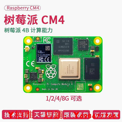 樹莓派 CM4 4b 開發板核心板raspberry pi 4 AI視覺套件 2g  8g