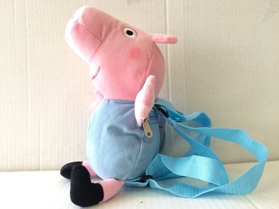 預購 來自英國豬小妹 Peppa Pig 佩佩豬 藍色喬治豬 可愛玩偶背包 孩童後背包包 雙肩背包 兒童背包