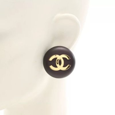 Chanel 古董耳環，Chanel cc logo 耳環3.3cm
