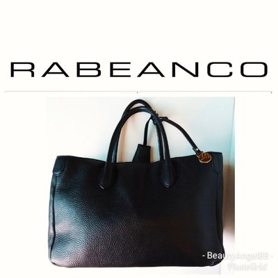 新 RABEANCO 2用包 荔枝皮 機車包 皮包 手提包 側背包真品398 一元起標A4可黑色公事包真皮製極簡實用方包