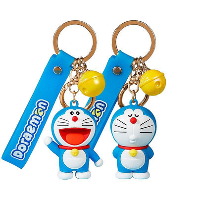 哆啦A夢 卡通鑰匙圈 鑰匙扣 鑰匙掛飾 包包吊飾 鑰匙扣 立體公仔