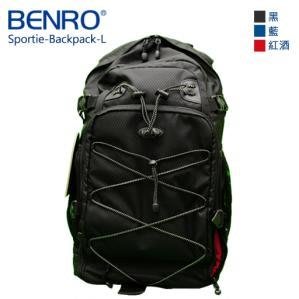 【王冠攝影社】 BENRO 百諾 運動雙肩攝影背包 Sportie-Backpack-L 黑/藍/紅 運動 雙肩攝影背