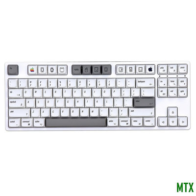 天誠TCGmk MAC 鍵帽 ,133 鍵 PBT 鍵帽 XDA 配置文件單面昇華個性化 GMK 鍵帽, 用於機械鍵盤