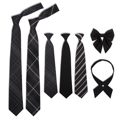 領結jk女黑色領帶日系學院風DK襯衫裝飾男懶人免打純色休閑小領帶