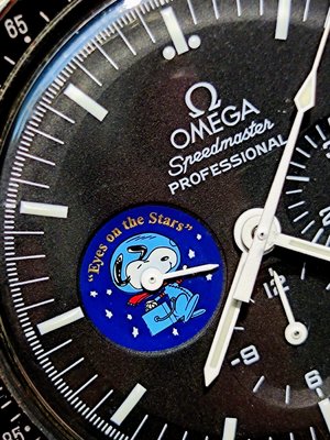 (限量/盒單全/史上最夯登月錶！)OMEGA Speedmaster 超霸 第一代 Snoopy 非 ROLEXL