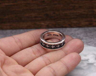 [預購商品-JJ002] S925復古時尚泰銀歐美朋克潮流十字架男女個性戒指
