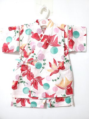 ✪胖達屋日貨✪褲款 130cm 綠色 水玉 金魚 日本 女 寶寶 兒童 和服 浴衣 甚平 變裝