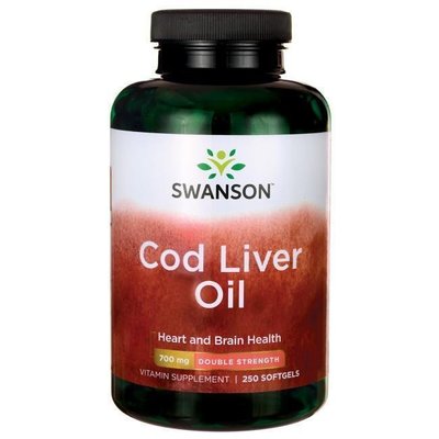 【天然小舖】Swanson double Cod Liver Oil 挪威鱈魚肝油 強效型 *250粒