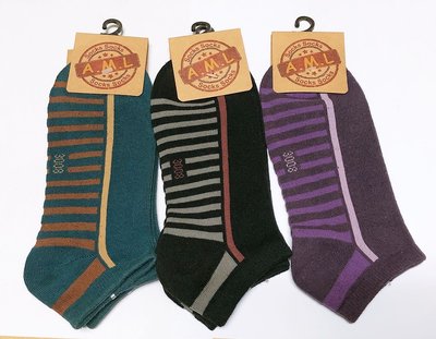 💟工廠直營💟現貨💟台灣製造（加大）男女條紋船型襪條紋襪豆豆鞋襪船型襪短襪
