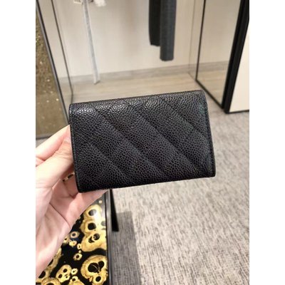 Chanel  經典 金C 零錢包 卡包 信用卡 短夾