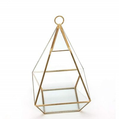 現貨 Boo zakka 生活雜貨 可吊掛 玻璃盒 微景觀花器 黃銅 金色 收納盒 飾品收納 珠寶盒 LBO01A1