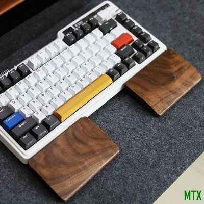 MTX旗艦店分體鍵盤手託 客製化機械鍵盤75%配列gasket護腕墊木質 Alice手託