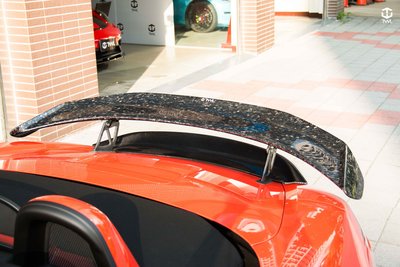 TWL台灣碳纖 Porsche 718 藍寶堅尼款 GT4樣式 真空石墨碳纖 卡夢 大尾翼 Cayman Boxster