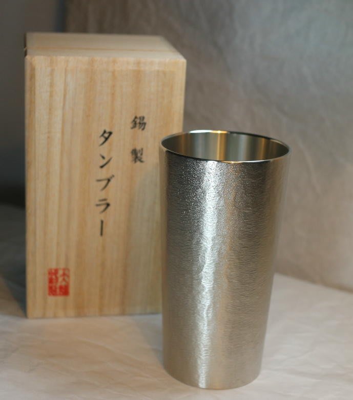 OSAKA SUZUKI~日本製造~tlo~大阪錫器~24-7-1~錫杯~330ml~錫 