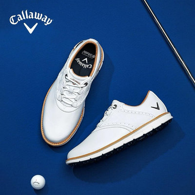 高爾夫鞋Callaway卡拉威高爾夫球鞋男士 新款舒適緩震無釘款運動鞋
