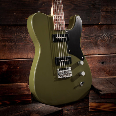 詩佳影音現貨 芬達Fender Squier FSR  BARITONE TELE電吉他P90橄欖綠色影音設備