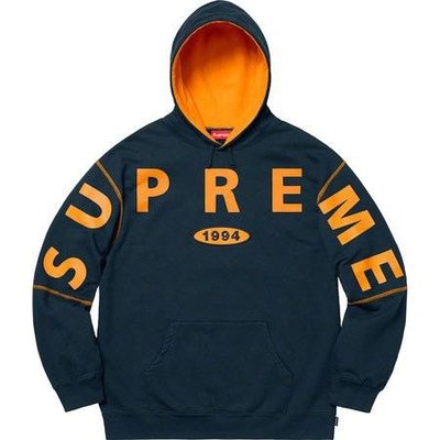 Supreme 2019 F/W spread logo hoodie 帽t