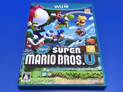 ㊣大和魂電玩㊣Wii U/Wiiu 新超級瑪莉歐U 馬力歐U 瑪利歐U 盒書齊全  {日版}編號:ZA5~朋友寄賣