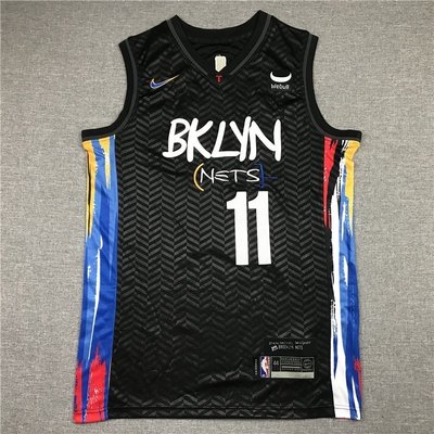 NBA 2021 布魯克林籃網隊nets 11#厄文 IRVING 新款城市版球衣籃球服 運動澤西-master衣櫃4