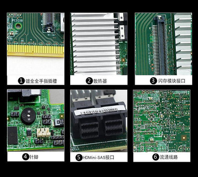 電腦零件LSI 9361-8i 9364-8i M5210 RAID卡2G緩存12Gb HBA 3108SAS陣列卡筆電