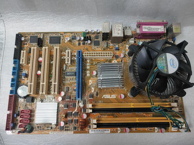 【電腦零件補給站】ASUS P5B SE主機板 + Intel Core 2 Quad 四核心Q6600 2.4G 含原廠風扇