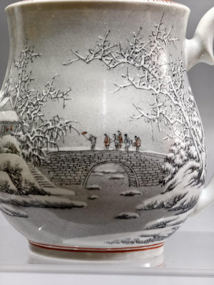【二手】567雪景名家壺——鄧必浩作品 古董 瓷器 舊貨 【華品天下】-1938