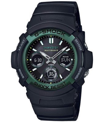 日本正版 CASIO 卡西歐 G-Shock AWG-M100SF-1A3JR 男錶 手錶 電波錶 太陽能充電 日本代購
