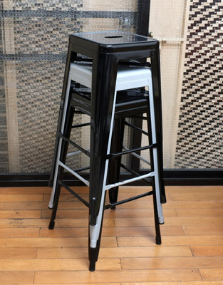 【加州粉絲】工業風鐵製高腳椅 3張1500元