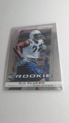 NFL美式足球明星D.J.FLUKER新人RC卡一張~25元起標(A2)