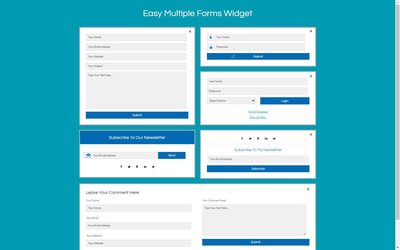 Easy Multiple Forms Widget 響應式網頁模板、HTML5+CSS3、網頁設計  #06040