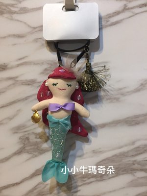 ~小小牛瑪奇朵2~日本迪士尼小美人魚Ariel 娃娃造型鑰匙鍊
