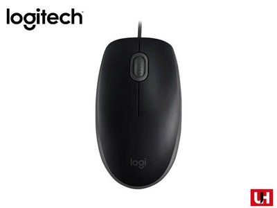 【UH 3C】羅技 Logitech M110 有線靜音滑鼠 全尺寸 (New)-黑 910-006761