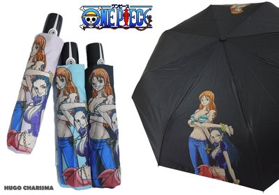 正版授權 航海王ONEPIECE 羅賓&娜美 Robin&Nami內層銀膠自動開收傘摺疊傘晴雨傘自動傘抗UV