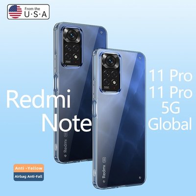 新北3C-適用於小米 Redmi Note 11 Pro Global Case Crystal Clear Hard PC 防震